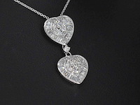 Witgouden hanger met diamanten 1.60 carat - afbeelding 4 van  6