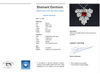 Witgouden hanger met diamanten en edelsteen spessartien van 13 carat - afbeelding 3 van  7