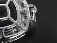 Witgouden hanger met diamanten en een zwarte diamant van 4.80 carat, excl. ketting - afbeelding 7 van  9