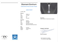 Witgouden hanger met diamanten en saffieren gezet - afbeelding 3 van  5