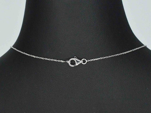 Witgouden hanger met diamanten en tanzaniet - afbeelding 10 van  12