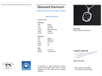 Witgouden hanger met diamanten en zwarte diamant 4.80 carat - afbeelding 3 van  7