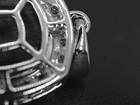 Witgouden hanger met diamanten en zwarte diamant 4.80 carat - afbeelding 7 van  7