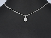 Witgouden hanger met diamanten, excl. ketting - afbeelding 2 van  8