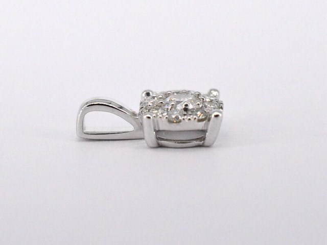 Witgouden hanger met diamanten, excl. ketting - afbeelding 5 van  8