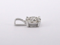 Witgouden hanger met diamanten, excl. ketting - afbeelding 5 van  8