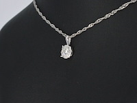 Witgouden hanger met diamanten, excl. ketting - afbeelding 3 van  8