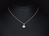 Witgouden hanger met diamanten, excl. ketting - afbeelding 2 van  5