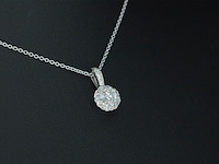 Witgouden hanger met diamanten, excl. ketting - afbeelding 4 van  5