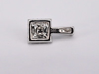 Witgouden hanger met diamanten, excl. ketting - afbeelding 6 van  6