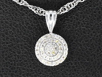 Witgouden hanger met diamanten, excl. ketting - afbeelding 1 van  8