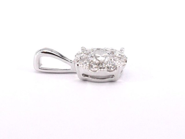 Witgouden hanger met diamanten, excl. ketting - afbeelding 5 van  8