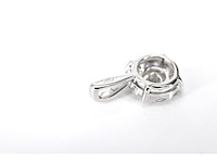 Witgouden hanger met diamanten, excl. ketting - afbeelding 6 van  8