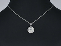 Witgouden hanger met diamanten, excl. ketting - afbeelding 2 van  9