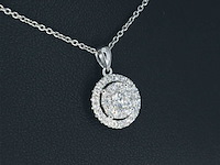 Witgouden hanger met diamanten, excl. ketting - afbeelding 4 van  9