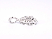 Witgouden hanger met diamanten pear shape - afbeelding 7 van  9