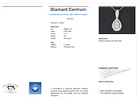 Witgouden hanger met diamanten pear shape - afbeelding 3 van  7