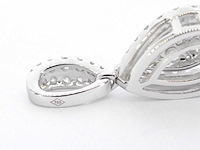 Witgouden hanger met diamanten pear shape - afbeelding 7 van  7