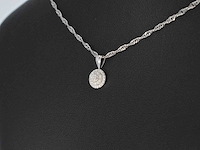 Witgouden hanger met diamanten - afbeelding 4 van  7