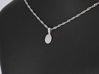 Witgouden hanger met diamanten - afbeelding 4 van  7