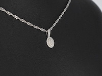 Witgouden hanger met diamanten - afbeelding 5 van  7