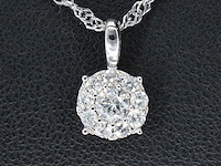 Witgouden hanger met diamanten - afbeelding 1 van  7