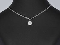 Witgouden hanger met diamanten - afbeelding 2 van  7