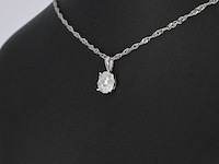 Witgouden hanger met diamanten - afbeelding 4 van  7