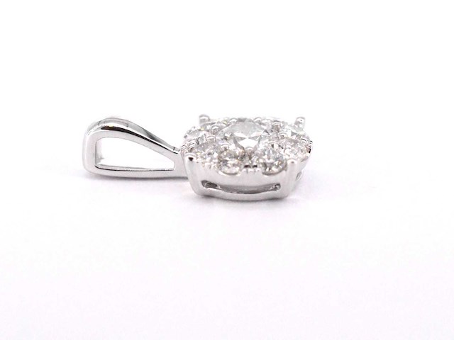 Witgouden hanger met diamanten - afbeelding 6 van  7