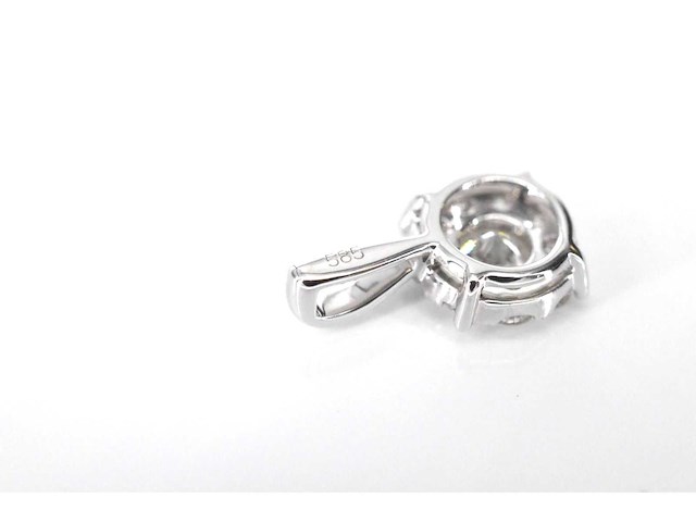 Witgouden hanger met diamanten - afbeelding 7 van  7
