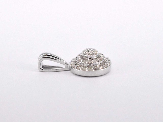 Witgouden hanger met diamanten - afbeelding 6 van  7