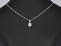 Witgouden hanger met diamanten - afbeelding 2 van  7