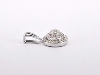 Witgouden hanger met natuurlijke diamanten, excl. ketting - afbeelding 5 van  8