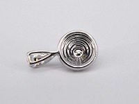 Witgouden hanger met natuurlijke diamanten, excl. ketting - afbeelding 6 van  8
