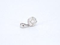 Witgouden hanger met prines en marquise geslepen natuurlijke diamanten, excl. ketting - afbeelding 5 van  8