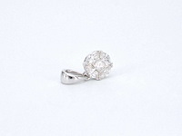 Witgouden hanger met prines en marquise geslepen natuurlijke diamanten - afbeelding 6 van  7