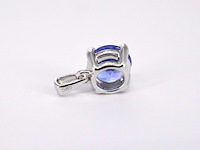 Witgouden hanger met tanzaniet, excl. ketting - afbeelding 6 van  8