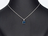 Witgouden hanger met topaas, excl. ketting - afbeelding 2 van  9