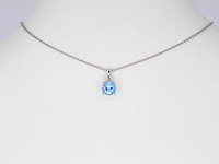Witgouden hanger met topaas - afbeelding 2 van  6