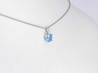 Witgouden hanger met topaas - afbeelding 3 van  6