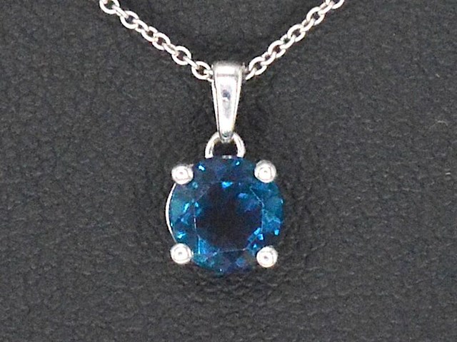 Witgouden hanger met topaas - afbeelding 1 van  11