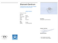 Witgouden hartvormige entourage ring met diamanten - afbeelding 3 van  7