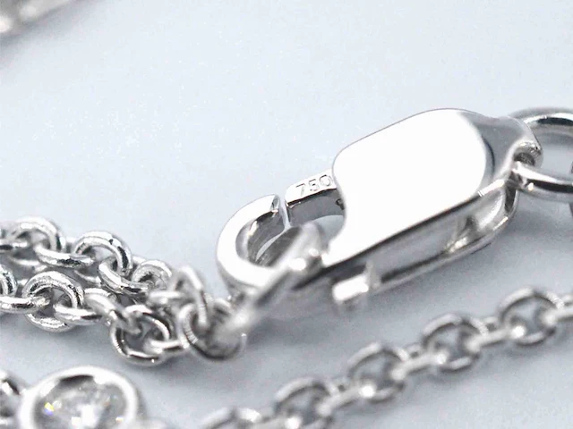 Witgouden ketting briljant 8 stuks - afbeelding 6 van  7