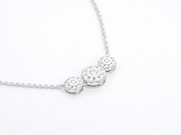 Witgouden ketting met briljant geslepen diamanten - afbeelding 7 van  10
