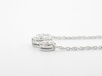 Witgouden ketting met briljant geslepen diamanten - afbeelding 8 van  10
