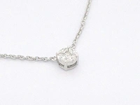 Witgouden ketting met hanger diamant - afbeelding 5 van  8