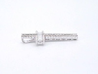Witgouden kruis hanger met diamanten gezet, excl. ketting - afbeelding 8 van  10