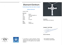 Witgouden kruishanger met diamanten - afbeelding 3 van  6