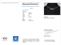 Witgouden love collier met diamanten - afbeelding 3 van  8