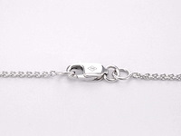 Witgouden 'love' collier met diamanten - afbeelding 8 van  8